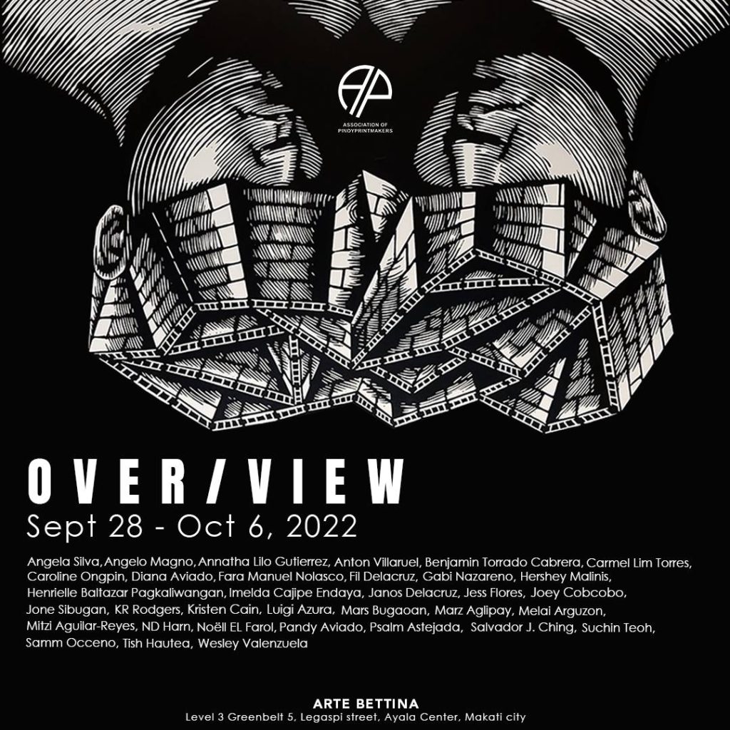 Over/View Arte Bettina exhibition poster