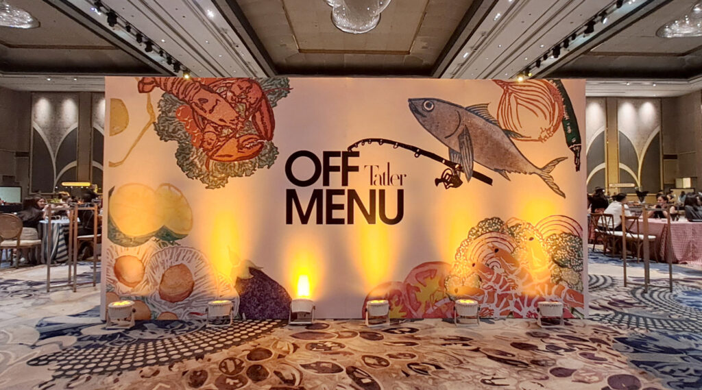 Off menu event backdrop